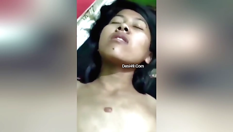 Nepali girl's cute hairy pussy getting deep and long fuck