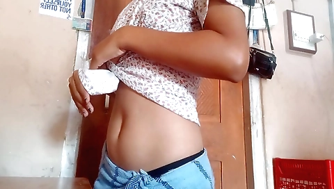 amateur solo female with a big ass in the bathroom