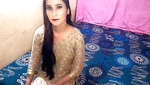 Preeti is naked and wearing her blonde panties on the cam