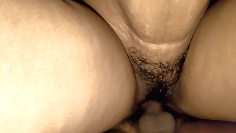 Amateur hairy female with hairy crotch plays with dick 2