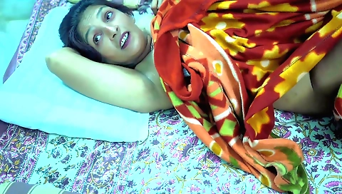 Indian housewife and husband make a hot couple twosome