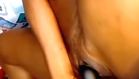 Indian solo female shows her big squirting with big toy