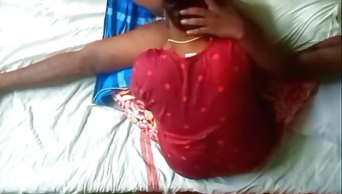 Indian wife gets her husband's friend's dick and gets a handjob