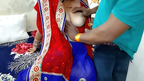 Indian hottie with fat breasts and big ass getting fucked