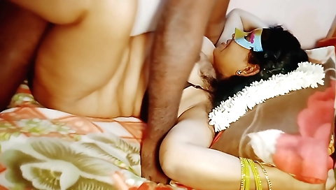 Big breasts amateur with a hot cock fuck in the bed