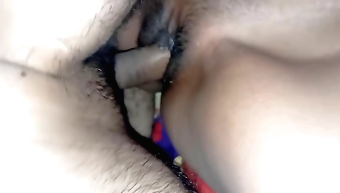 Indian hairy brunette gets her hairy pussy pounded