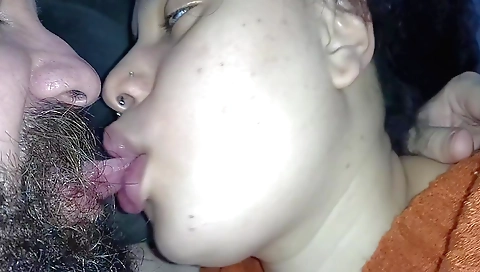 Indian teen gets her mouth licked and her ass railed