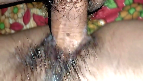 Hairy indian chicks are getting creampied by a guy
