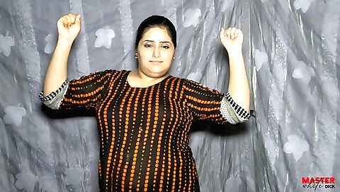 Indian chick in a sexy outfit dances with her boyfriend