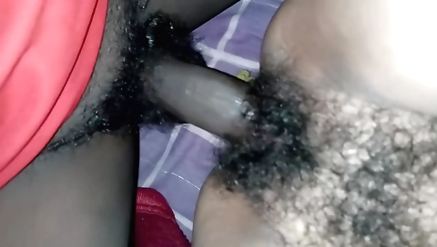 Indian girl has hairy pussy and she's going to have sex