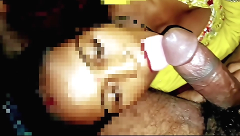 Indian stepsister sucks her man's hairy dick in POV video