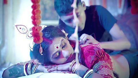 Busty brunette star and pornstar is playing with her sex toys