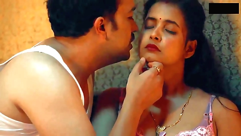 Indian hottie with big ass is showing her legs in the bedroom