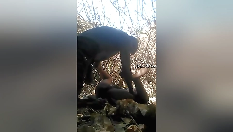 My beautiful small titted brunette in the sun getting fucked