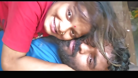 Indian brunette gets fingered by her lover's big cock