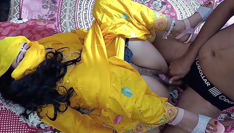 Indian girlfriend with a hairy bush is dirty talking