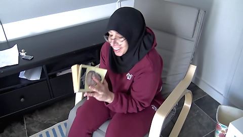 Hot amateur indian brunette takes her stepdad's cock