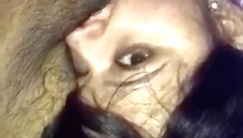 Amateur video of a sexy brunette with a big booty and a nice face