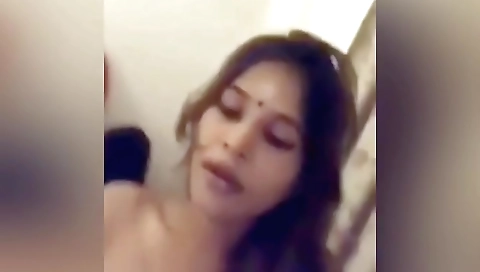 My beautiful brunette indian chick in a sexy deepthroat vid