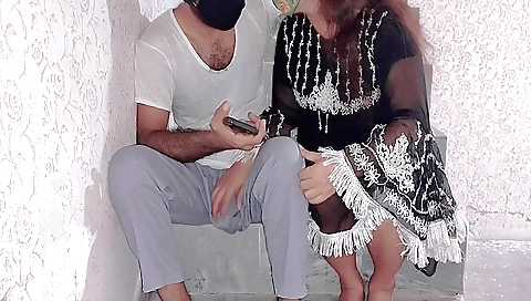 Indian girl with a hot face is making out with her boyfriend