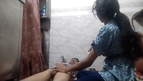 Indian girl is getting a handjob by her horny friend