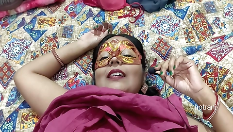 Indian brunette enjoys a passionate fuck in hot porn