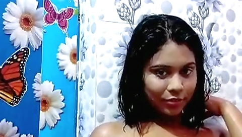 Busty brunette blonde with big tits in webcam video