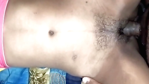 Indian hairy teen amateur 18+ shows off her hairy pussy