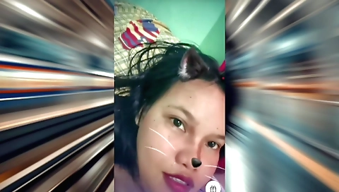 Tamil amateur solo video showing her licking and fingering