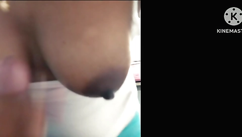 Indian teen handjobs her boyfriend in a big boobs vid