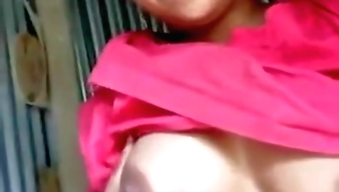 Indian brunette naked and hairy in solo webcam video