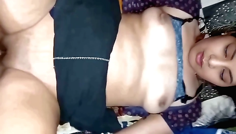 Indian girlfriend gets her pussy fucked by her stepbrother