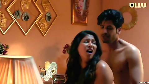 Big ass brunette milf enjoys a hot blowjob in a sexy lingerie film