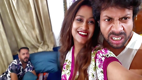 Teen brunette in a hot amateur porn video with group sex