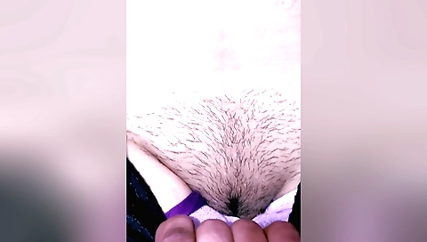 I'm getting my hairy pussy rubbed and my pussy teased
