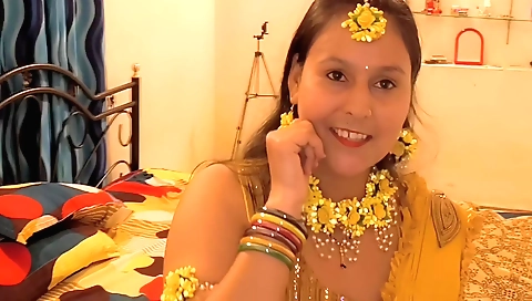 Indian brunette in a bathroom getting her pussy fucked