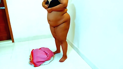 Indian Muslim stepmom shows off her body on camera