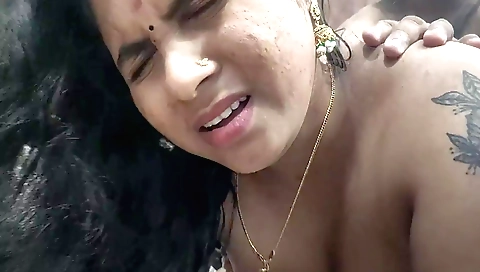 Indian teen has a big ass and a sexy body with a tattoo