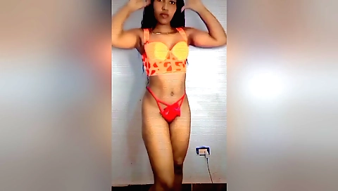 I'm naked after a few quick exchanges in my bedroom