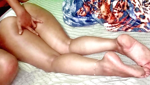 Indian girl has her tight pussy fucked in the middle of the room