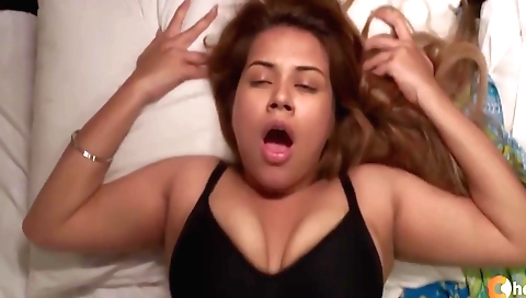 Indian hottie is riding a dick in this big tits porn video