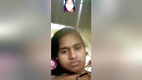 Cute Desi Girl Showing Her Boobs To Lover On Video Call