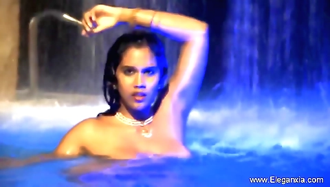 Beautiful indian brunette in her favorite outfit outdoors