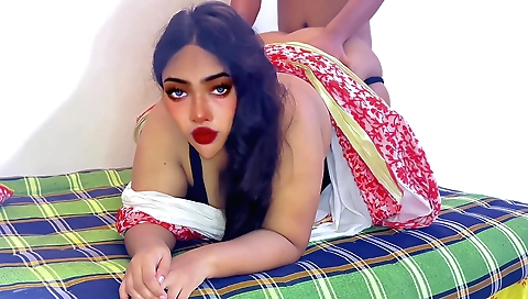 Hot amateur brunette with a big ass is getting fucked in a vid