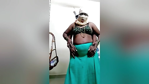 Busty wife is with her husband in her amateur cam video