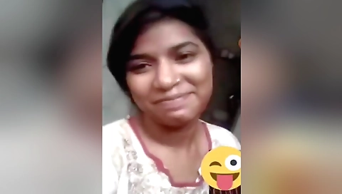 Brunette with boobs shows off on camera with her tits