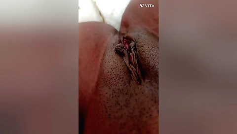 Indian woman with small ass gets naked and takes bath in the bathroom