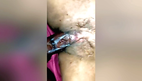 Indian amateur woman gets fucked in her hairy pussy