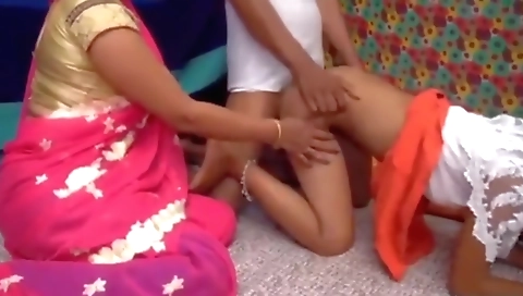 Indian stepmom and her stepson make homemade porn video