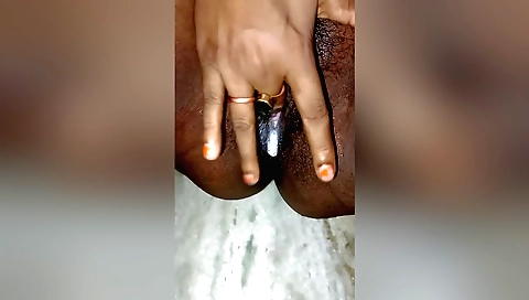 Indian hairy pussy undresses and masturbates in hd porn